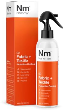 NANOMAN Fabric Waterproof Spray – Protects Shoes, Fabric, Suede, Leather & More. Eco-Friendly, PFAS-Free, and Alcohol-Free Formula.