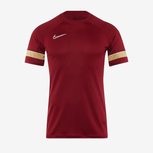 Nike Fille Dri-fit Academy 21 Maillot manches courtes, Team Red/White/Jersey Gold/White, XL EU