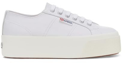 Superga Damen 2790-Naplngcotu Sneaker, Optisches Weiß/Silber Voll Avorio, 41.5 EU