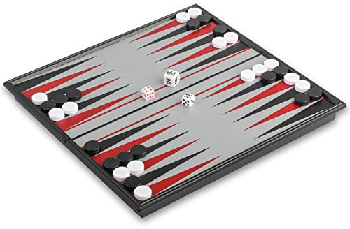 Andux Vikbar magnetisk backgammon bärbart brädspel set CXSLQ-01 (S)