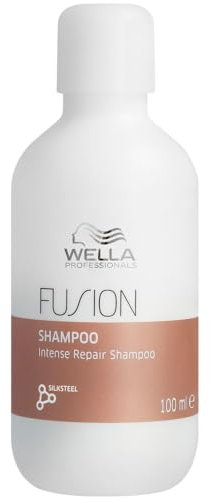 Wella Professionals Fusion Shampoo - Tecnologia Wella Professionals per capelli setosi - Shampoo professionale per capelli con aloe vera e vitamina E 100ml