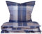 Schiesser Bettwäscheset Todd - Feinbiber - 2-teilig - 135 x 200 cm - Braun-Blau