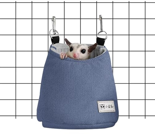 Generico Custodia Per Petauro Dello Zucchero, Letto Scoiattolo Per Gabbia, Amaca Per Piccoli Animali Cotone Per Capanna Di Peluche Nascondiglio Caverna Appendere Gabbia Giocattolo Per Topi Nani Al