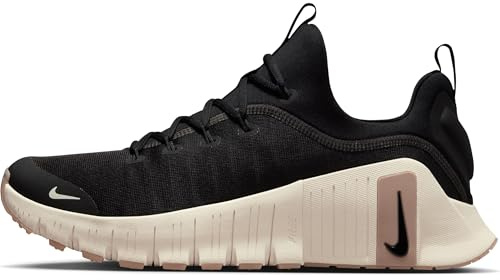 Nike Herren Free Metcon 6 Sneaker, Black/Coconut Milk-Gum Light Brown, 44 EU