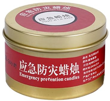 Genérico Vela de Tormenta | Iluminación con Velas | Luminarias Enlatadas de 20 Horas para Casa, Exteriores, Senderismo e Interior