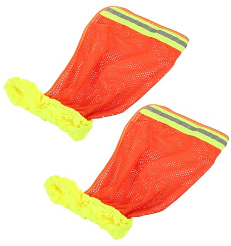 HEATSHAKING Protector de Cuello para Casco Cubierta de Malla y Visera Reflectante, 2 Piezas, Transpirable y Fresco para Uso en Obras y Actividades Exteriores