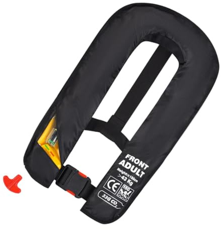 Uppblåsbara västar för vuxna – 33 x 29 x 4 cm 700 g | självflatande simning säkerhet flytande kompakt blåsa upp livsväst | Buoyancy Aid Snorkeling PFD surfing båtjacka för pool fiske simning