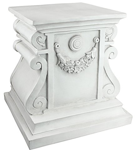 Design Toscano NG314100 Statuary Garden Base Riser, Large, Classic Plinth