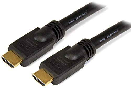 StarTech 15m HDMI Cable, 4K 30Hz, Male to Male (HDMM15M) | High Speed HDMI, No Signal Booster Required, Audio/Video, Gold-Plated