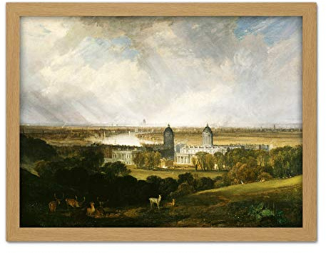 Turner London From Greenwich Park Large Framed Art Print Poster Wall Decor 18x24