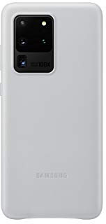 Samsung Original Galaxy S20 Ultra 5G Leather Cover/Mobile Phone Case - Light Grey