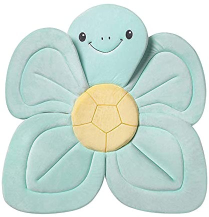 Nuby Dr. Talbot's - Cojín de baño para bebé con forma de tortuga - Para usar en bañeras o lavabos - Tela suave y fácil de secar - Adecuado desde el nacimiento - Color turquesa - De 0 a 6 meses