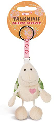 NICI Schlüsselanhänger Talisminis Schildkröte 7cm, Grün-beige
