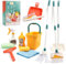 Escoba y Recogedor Niños, Escoba Juguete,12 Piezas Set Limpieza Juguete Fregona Juguete