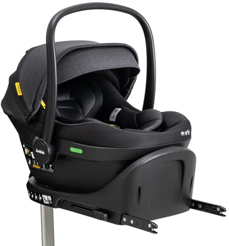 Jovikids Siege Auto avec Base, ECE R129 i-Size, 0-18 Mois, ISOFIX, Appui-tête Réglable en 9 Positions, Porte-Bébé de voyage Groupe 0/0+, 40-87 cm, Léger, Siège Auto pour Nouveau-né (Noir)