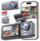 Dash Cam Front and Rear, 4K Full HD Dash Camera with 32GB SD Card, 3 Channel Dash Cam for Cars, Dashcam with G-Sensor, Loop Recording, Night Vision, 24H Parking Mode, 170°Wide Angle