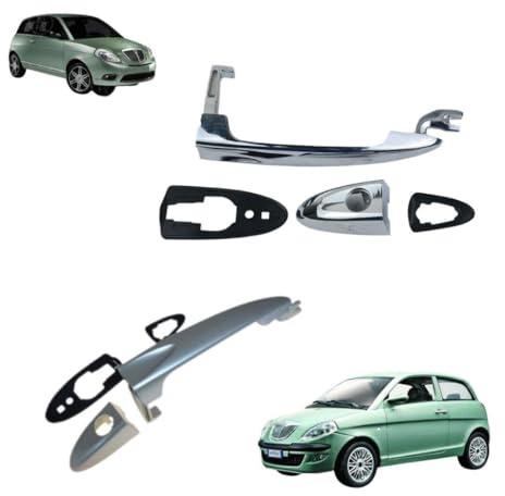 MANIGLIA APRI PORTA ESTERNA SINISTRA CROMATA LUCID PER LANCIA YPSILON DAL 03 11
