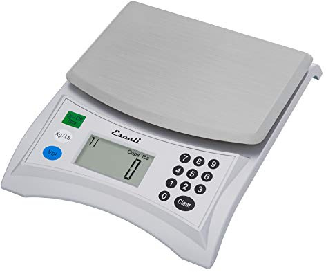 Escali Pana V136 Large Volume Measuring Kitchen/Baking/Cooking Scale, Preprogrammed With Over 150 Ingredients, LCD Digital Display, 13lb Capacity
