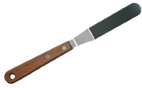 Dexam 17841296 Angled Spatula with Wooden Handle 11cn, Brown, 22cm