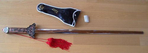 AAF Nommel®, Tai Chi-, Kung Fu-, Deko-, Teleskop - Schwert aus Metall 01