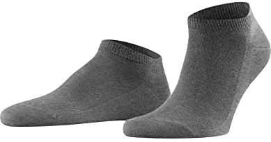 FALKE Herren Sneakersocken Family M Sn nachhaltige Baumwolle kurz einfarbig 1 Paar, Grau Light Grey Melange 3390, 47-50