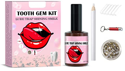 Zahn-Kit Srliya 11 * 8 * 4 Zahnstein-Set DIY Zahnschmuck-Set mit für Zähne Zahn-Kit für Reflektierende Zahndekoration