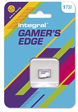 Integral 1TB Gamer's Edge Micro SD Card for the Valve Steam Deck and Nintendo Switch, Switch Lite & Switch OLED - Load & Save Games Fast, Store Games, DLC & Save Data, Built To Give You The Edge