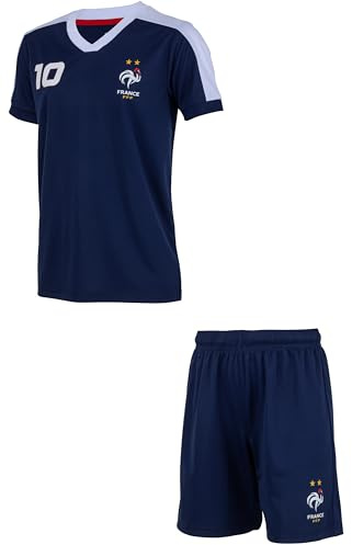 FFF Maillot Short Numéro 10 - Collection Officielle Equipe de France de Football - Taille Enfant garçon 14 Ans