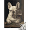 FUmoney Jigsaw Puzzles for Adults 1000 Piece French Bulldog Wine Jigsaw Puzzles for Teenagers Educational Game 1000 Pieces Wooden Puzzles for Birthday 1000pcs (75x50cm)