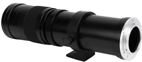 Jectse Manuell Fokuslins, Zoom Från 420 Mm Till 800 Mm, Teleobjektiv med F8.3 -öppning För SLR -kamera, Måne, Fåglar, Djurliv, Landskap (BLACK)
