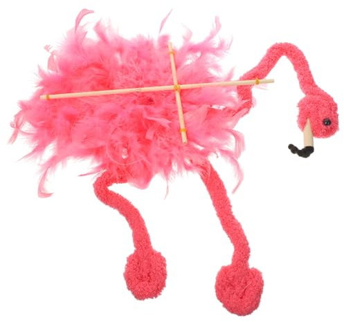 JOINPAYA Flamingo Marionette Puppet Plush Animal String Toy for Adults Interactive Marionette Show Prop Unique Animal Puppet Toy Random Color
