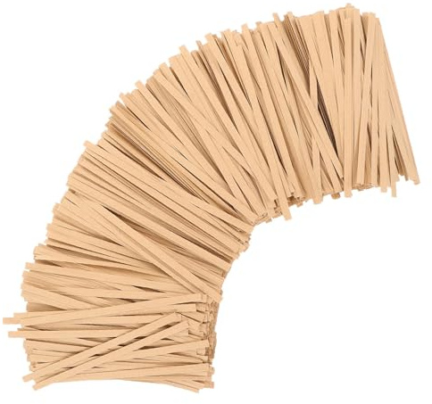 TOYANDONA 500 Pièces Attaches Torsadées Lien Rapide et Sécurisé pour Paquet Alimentaires en Papier Kraft 12 Cm, pour Emballage Bonbons