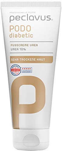Peclavus Sensitive Fußcreme Urea 10%, Fußpflege, sofortige Hilfe bei trockener Haut, 100 ml
