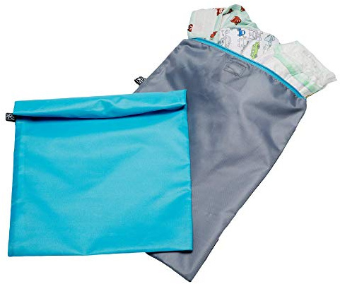 JL Childress Wet to Go Bags, Teal/Grey