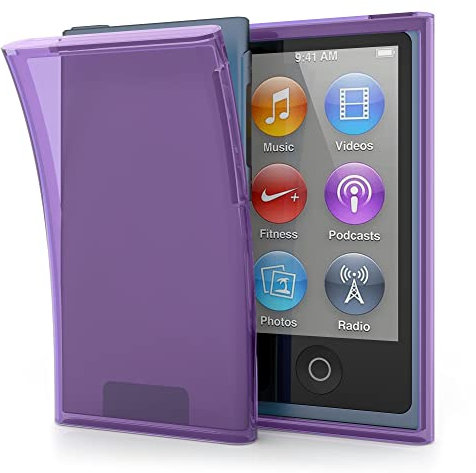 kwmobile Funda Compatible con Apple iPod Nano 7 - Carcasa Protectora Suave de TPU - Case Trasero en Violeta