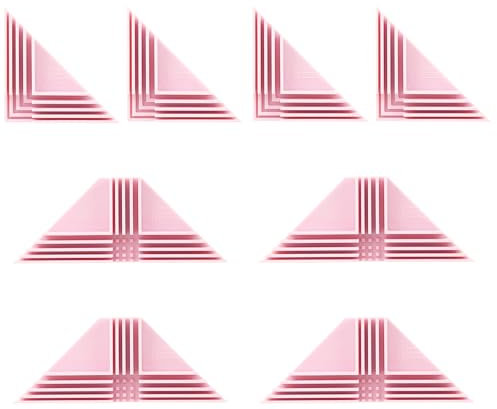 UPTTHOW 8 morsetti di montaggio per guide angolari per la realizzazione di cartone, guide angolari fai da te a 90 gradi per cartonnage scrapbooking, adatti per truciolato da 1,5 mm, 2 mm, 2,5 mm, 3 mm