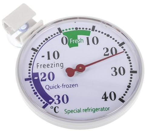 ULTECHNOVO Termometro Per Frigorifero e Congelatore Con Sensore Ad Alta Precisione Misurazione Basse Temperature Per Conservazione Ottimale Facile Installazione e Funzionamento Certificato