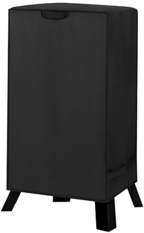 Hemousy Copriaffumicatore Elettrico,Copertura Per Barbecue Da Esterno | Tessuto Oxford Per Barbecue Con Resistenza UV Anti Sbiadimento Per Bruciatore A Propano Per Giardino Terrazzo E Prato
