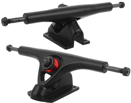 Kisangel Set 2 Camion per Skateboard in Lega di Alluminio 7 – Kit Ricambio Truck Sostitutivi per Skateboard da Strada e da Interno Sterzo Avanzato e Assorbimento Urti Accessori per Sport