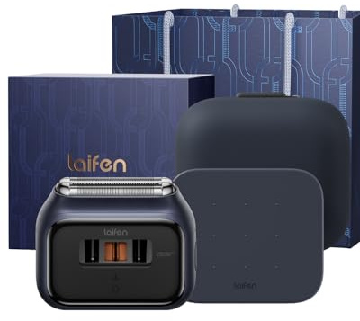 Laifen P3 Pro Rasoio Elettrico Cofanetto, 2x12k Tagli/min, Auton.100min,Blu