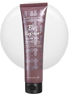 Bumble and bumble. Repair Blow Dry Heat Protective Styling Cream | For Damaged Hair + Smoothing | Seals Split Ends and Prevents Breakage | For Medium to Thick Curly, Wavy, Straight Hair Types, 5 Fl Oz