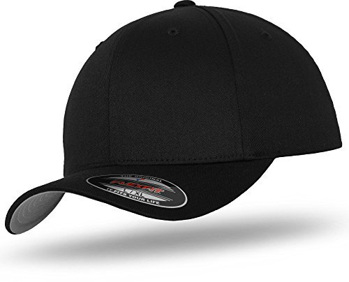 Flexfit-BB-Blk-Youth, Schwarz