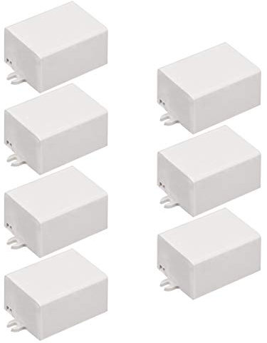 sourcing map 7Stk. 46x35x24mm Elektronisch Plastik DIY Anschlussdose Gehäuse Kasten Weiß DE de