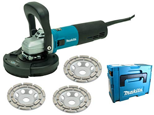 Betonschleifer/Sanierungsfräse/Putzfräse/Winkelschleifer-Set 125mm mit Drehzahlregelung
