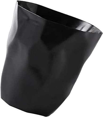 AOOPOO Cestino per la Carta, Cestino Spazzatura Design Moderno Cestino Gettacarte Che per la Raccolta Rifiuti (Nero Grande)