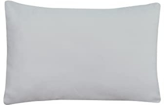 Sleepdown 100% Bamboo Cotton Housewife Pillowcases 2 Pack - Luxury Pillow Covers Super Soft Hotel Quality Breathable Plain Fabric - Grey - 48cm x 74cm