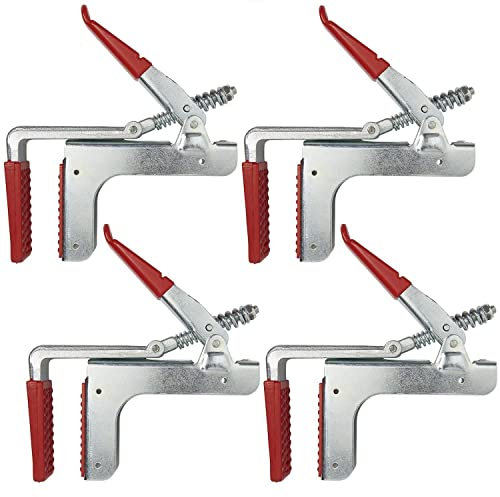 Preiswert&Gut 4x Ladungssicherung Anhänger 400daN Zwischenwandverschluss für Klemmbrett und Spannstange von 22-36mm Breite - Montagestütze Stahl und Transportsicherung für Sicheres Laden im Fahrzeug
