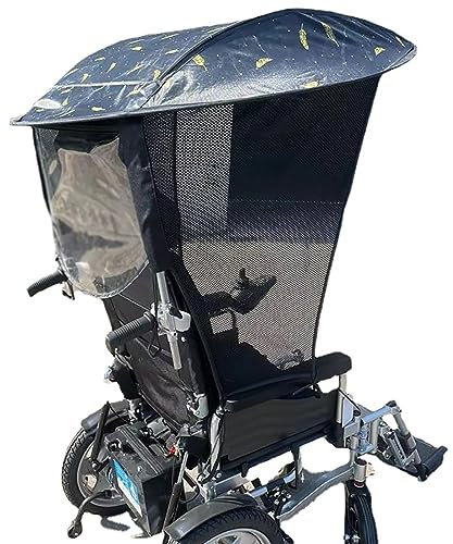 Toldo Eléctrico para Silla De Ruedas, Toldo Ajustable para Sombrilla De Silla De Ruedas, Soporte para Sombrilla Silla De Playa De Patio, Cochecito, Silla Deportiva, Silla Ruedas Y Vagón,sin Mango