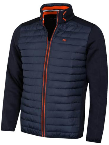 Calvin Klein CK Hybrid Insulate Veste légère pour Homme - Marine/Orange - XL