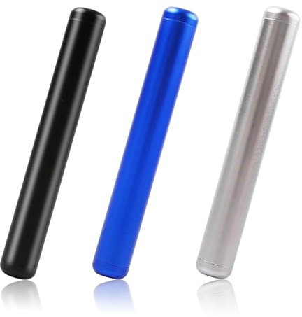 FIHODONE 3 Pezzi Tubo Contenitore Porta Joint con 1 Scatola di Immagazzinaggio,Tubo a Prova di Odore 110 mm(Nero,Argento,Blu),Joint Tube per Viaggi All'Aperto